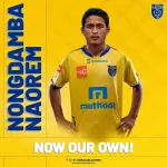 Nongdamba Naorem in football kit