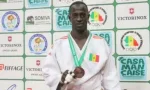Saliou Ndiaye Senegalese judoka in competition