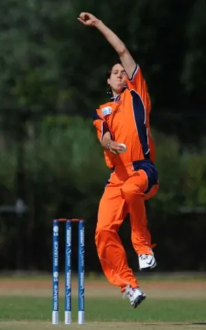 Mark Jonkman Dutch fast bowler portrait