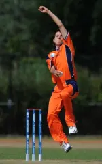 Mark Jonkman Dutch fast bowler portrait