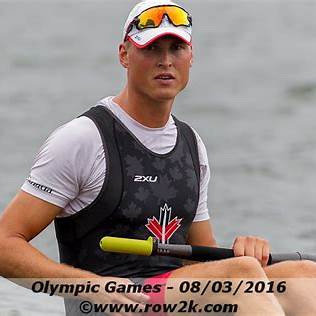 Tim Schrijver rowing for Team Canada