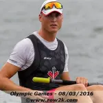 Tim Schrijver rowing for Team Canada