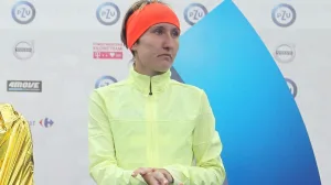 Izabela Trzaskalska running in a marathon