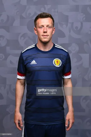 Scottish footballer Callum Smith playing forward