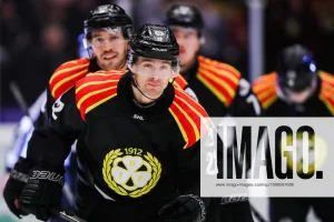Adam Pettersson Swedish ice hockey forward in game action
