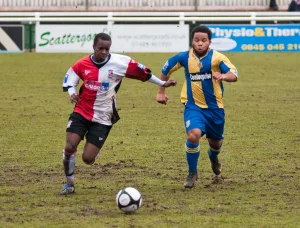 Ricky Anane English footballer in action on the field