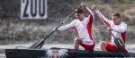 Michał Łubniewski competing in canoe sprint event