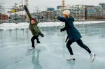 Erle Harstad performing a figure skating routine