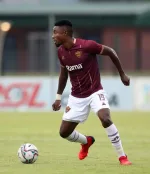 Nathan Sinkala playing football for Zambia
