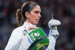 Nathalie Alibert French Olympic fencer portrait