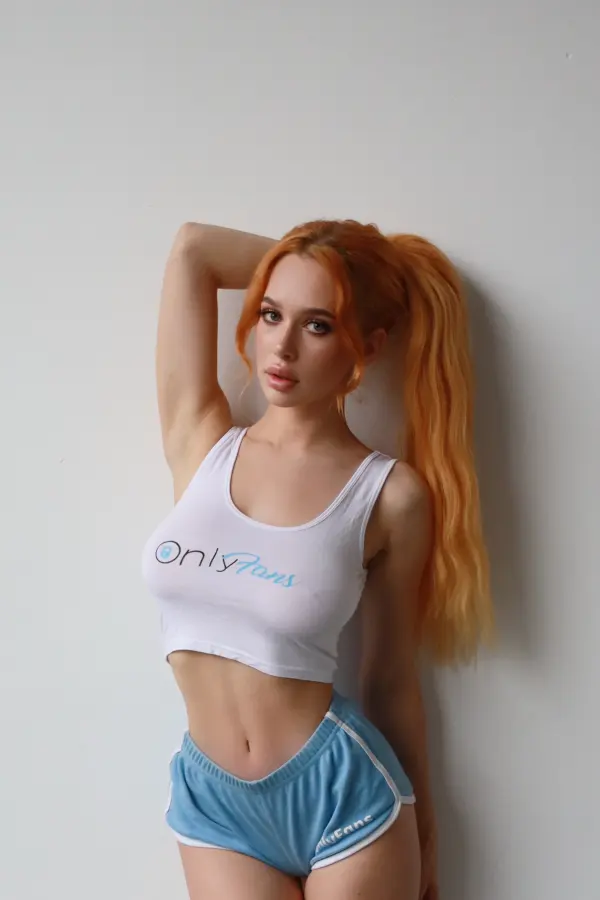 Portrait of Chloe Ziva, red-haired model and OnlyFans creator