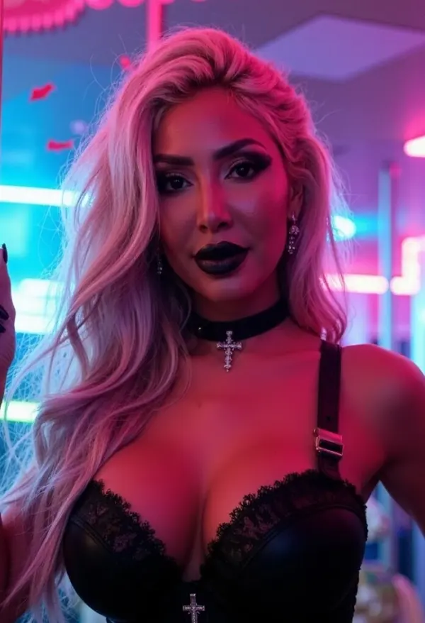 Farrah Abraham posing confidently, representing her lifestyle and creator brand.