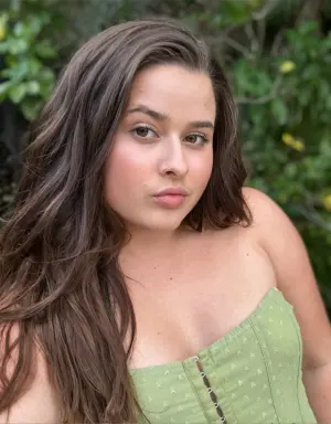 Portrait-style image of GreenGabi, a plant-inspired lifestyle creator with a soft, natural aesthetic