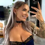Hayley Davies, Australian OnlyFans creator and Instagram model posing confidently