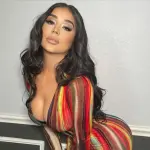 Jaqueline Romero posing for a fashion photoshoot