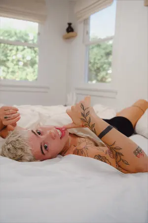 Sexy Lexie, also known as Lexie Peterss, posing for lifestyle photos on Instagram