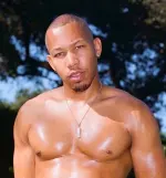 Ricky Johnson, known as rickybehavior, posing for a lifestyle photo promoting his social media brand