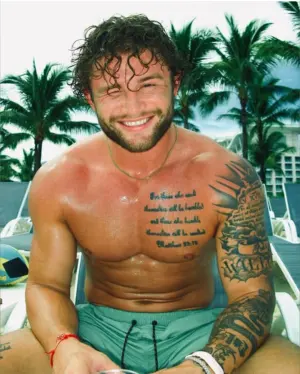 Trent Williams posing confidently for a lifestyle and fitness photo shoot