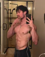 Wyatt Cushman posing in athletic gear, radiating confidence and energy.