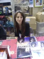 Portrait of French novelist Cécile Duquenne