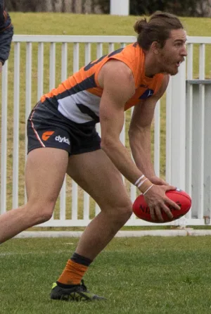 Dylan Addison playing AFL football
