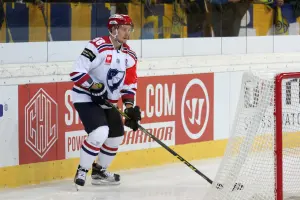 Lauri Taipalus playing ice hockey for HIFK