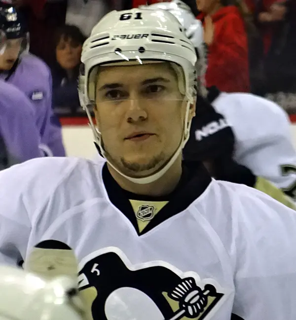 Sergei Plotnikov celebrating a goal for Russia at the 2014 IIHF World Championship