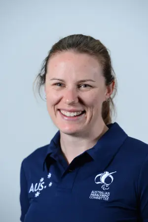 Kathleen Murdoch Australian Paralympic rower in competition