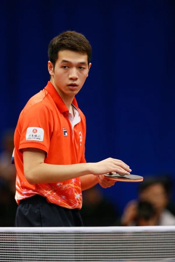 Ho Kwan Kit playing table tennis for Hong Kong