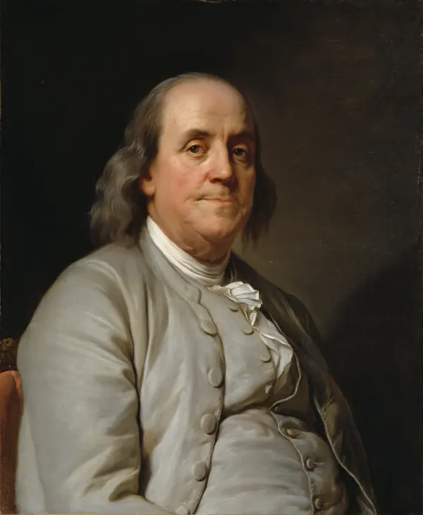 Portrait of Benjamin Franklin, American Founding Father