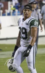 Jalin Marshall playing football for the New York Jets