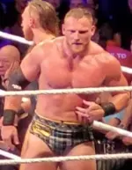 Luke Menzies during a wrestling match