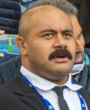 Karl Tu’inukuafe playing rugby for the All Blacks