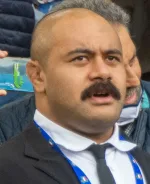 Karl Tu’inukuafe playing rugby for the All Blacks