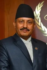 Giriraj Mani Pokharel Nepali politician portrait