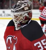 Cory Schneider American ice hockey goaltender in action