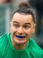 James Lowe playing rugby for Ireland national team