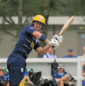 Nick Gubbins playing cricket for Middlesex