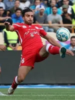Sina Ashouri Iranian football midfielder portrait