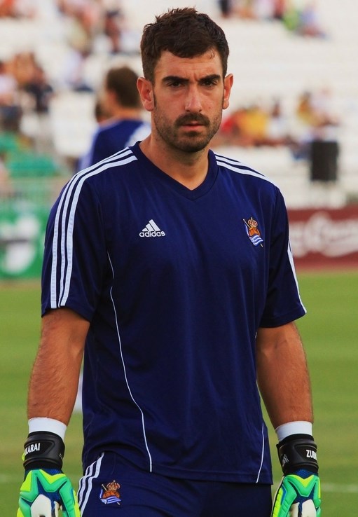 Eñaut Zubikarai Spanish football goalkeeper portrait