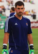 Eñaut Zubikarai Spanish football goalkeeper portrait