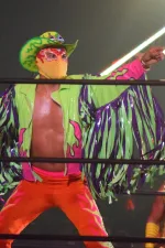 Fuego professional wrestler performing in AEW ring