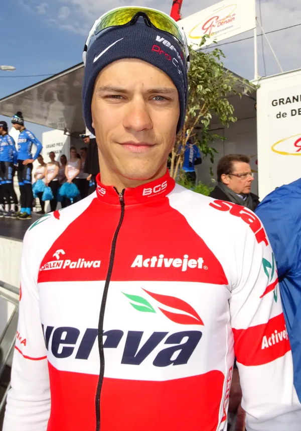 Adrian Banaszek racing for Mazowsze–Serce Polski team