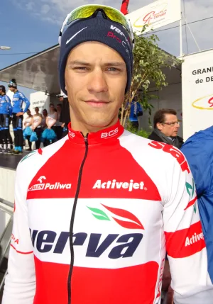 Adrian Banaszek racing for Mazowsze–Serce Polski team