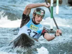 Mario Leitner competing in canoe slalom for Austria