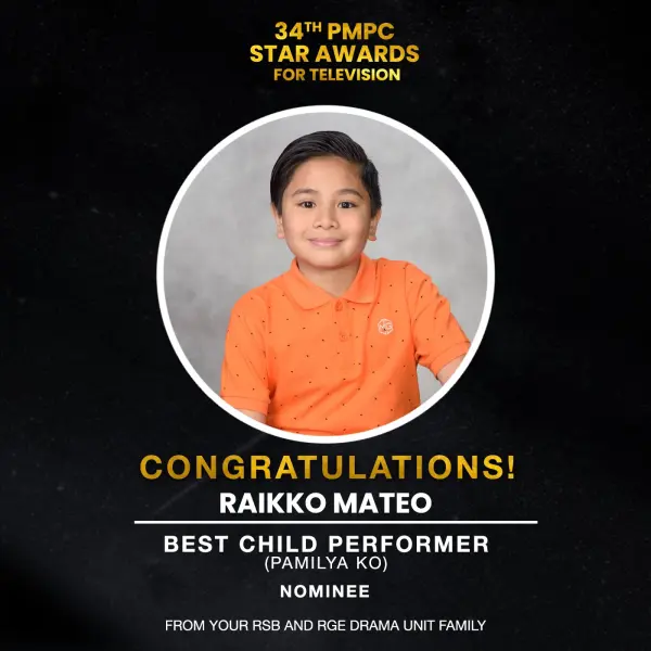 Raikko Mateo Filipino child actor smiling
